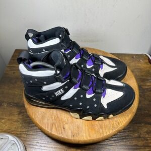 Nike Air Max CB 94 Black Purple Basketball Shoes Mens Size 11.5 305440-006